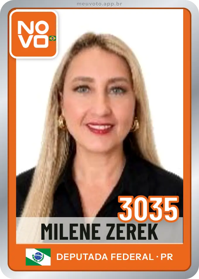 Carta de Milene Zerek, número 3035, Novo