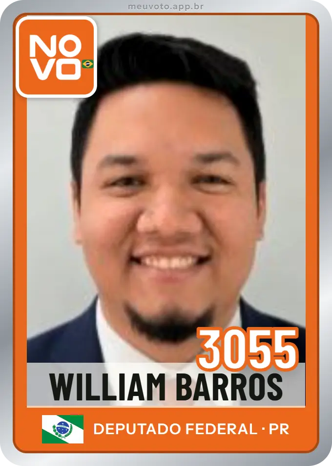 Carta de William Barros, número 3055, Novo