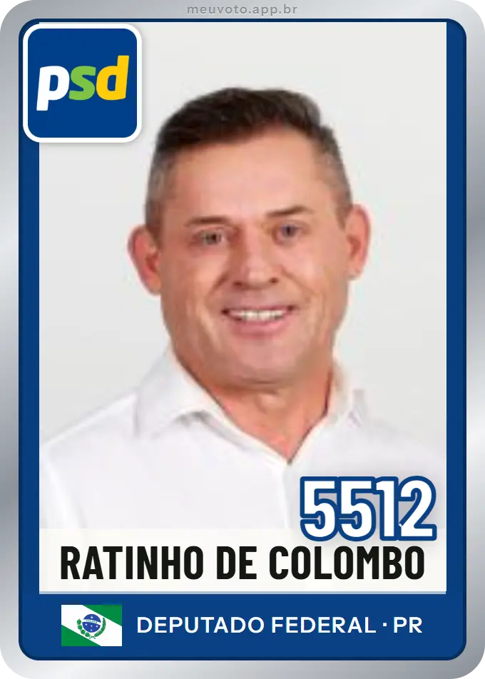Carta de Ratinho de Colombo, número 5512, PSD