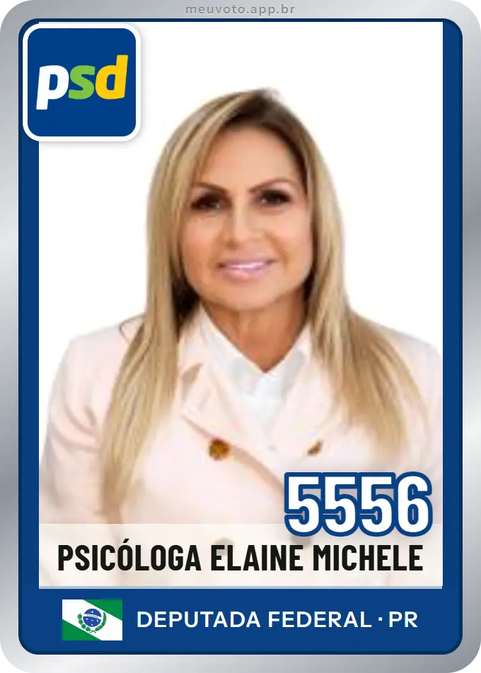 Carta de Psicóloga Elaine Michele, número 5556, PSD