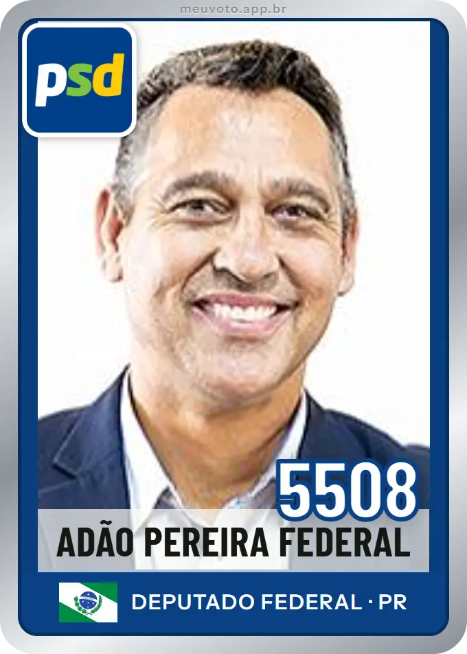 Carta de Adão Pereira Federal, número 5508, PSD