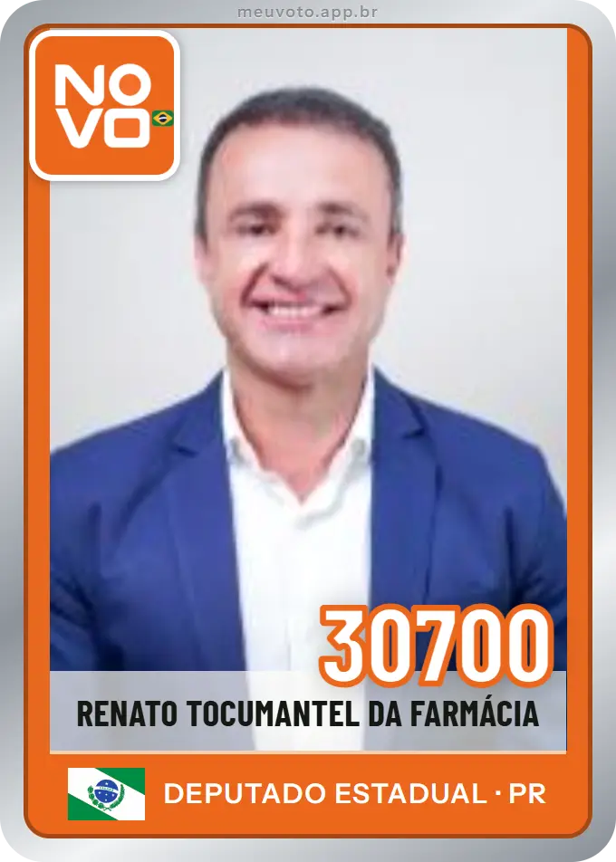 Carta de Renato Tocumantel da Farmácia, número 30700, Novo