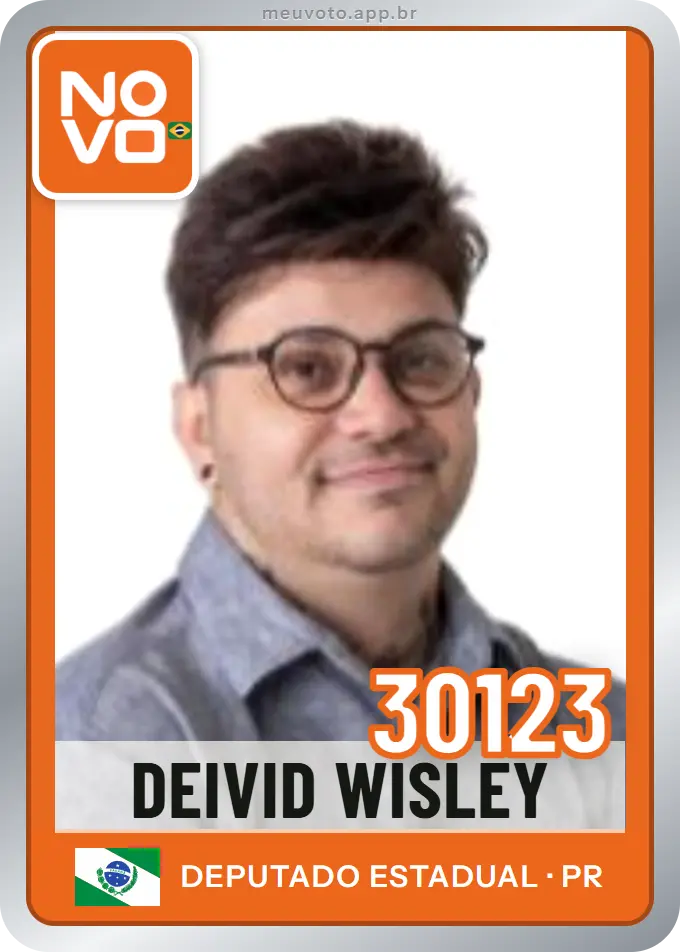 Carta de Deivid Wisley, número 30123, Novo