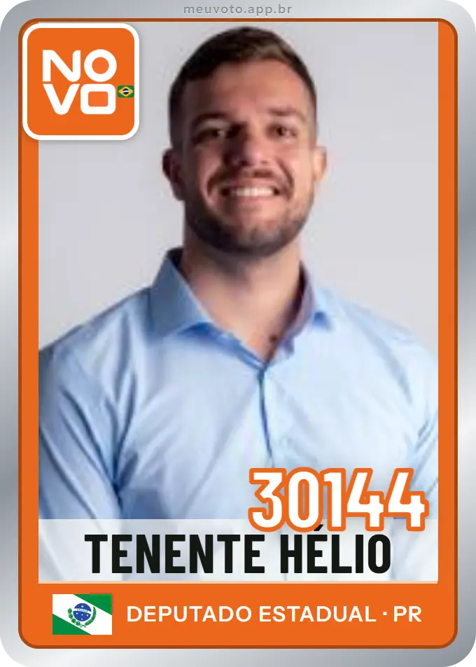 Carta de Tenente Hélio, número 30144, Novo