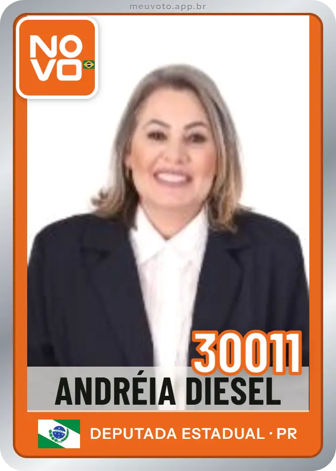 Carta de Andréia Diesel, número 30011, Novo