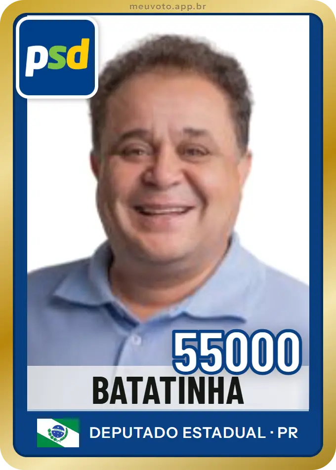 Carta de Batatinha, número 55000, PSD