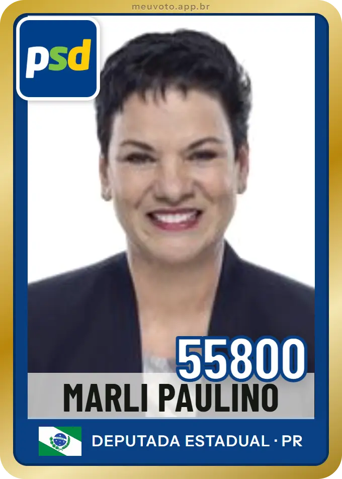 Carta de Marli Paulino, número 55800, PSD