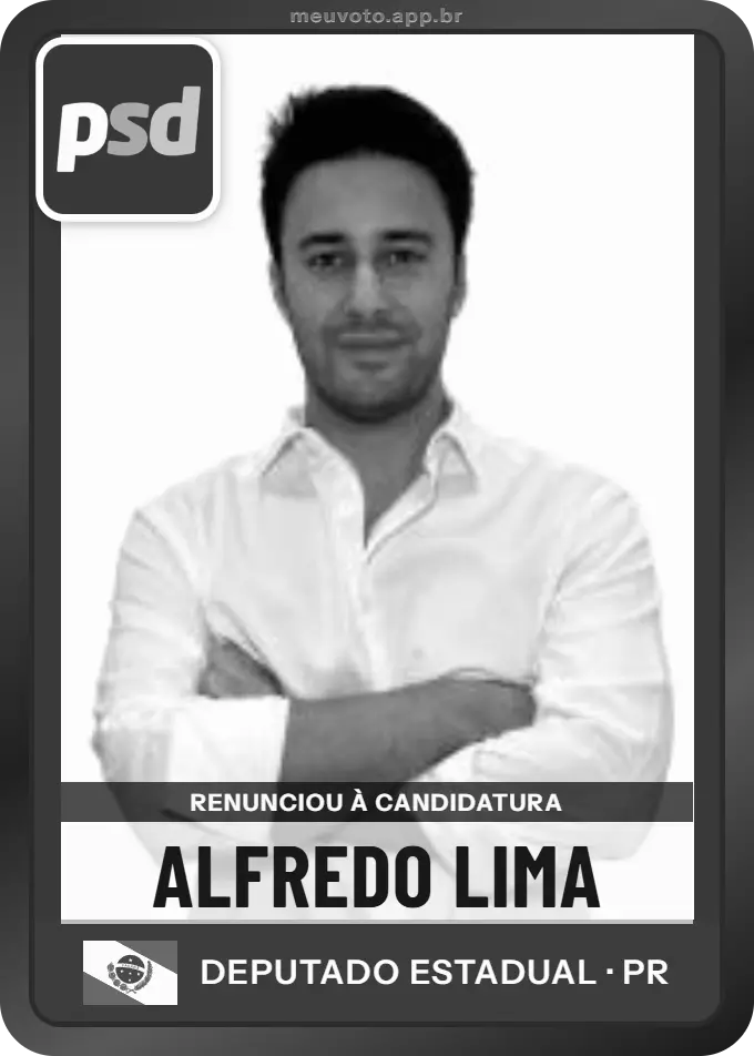 Carta de Alfredo Lima, PSD. Renunciou à candidatura e não vai à urna.