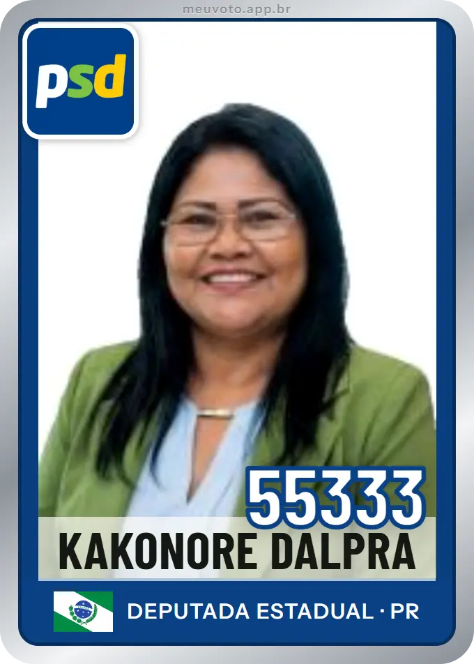 Carta de Kakonore Dalprá, número 55333, PSD