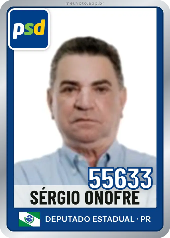 Carta de Sérgio Onofre, número 55633, PSD