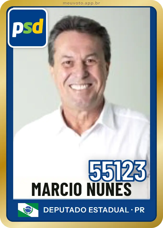 Carta de Marcio Nunes, número 55123, PSD