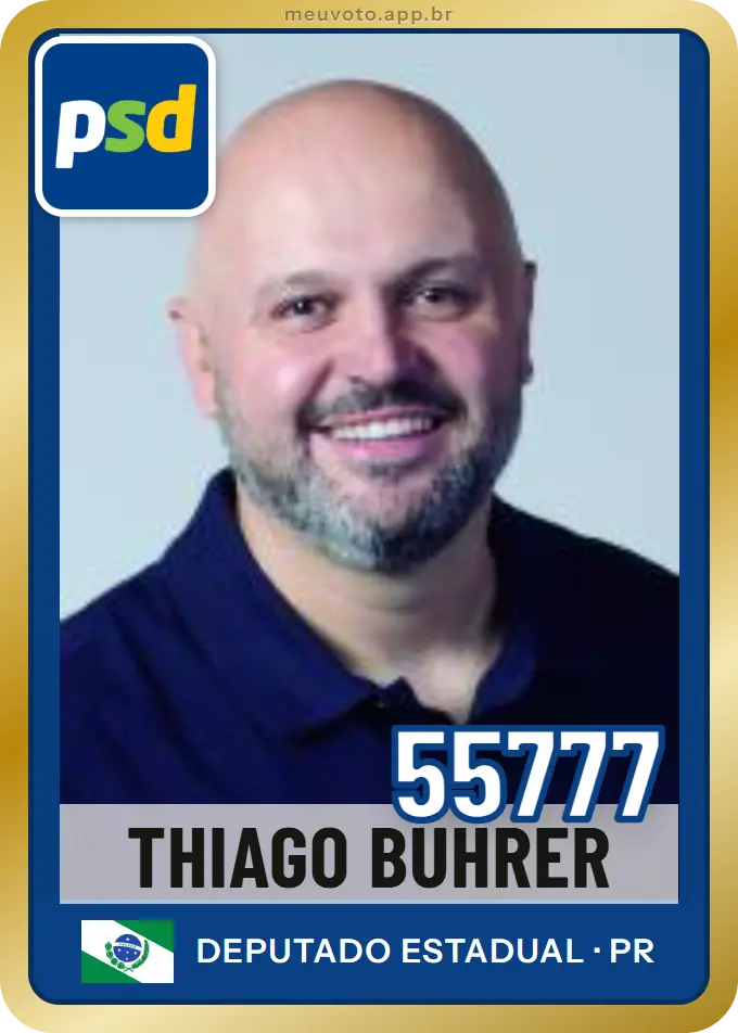 Carta de Thiago Buhrer, número 55777, PSD