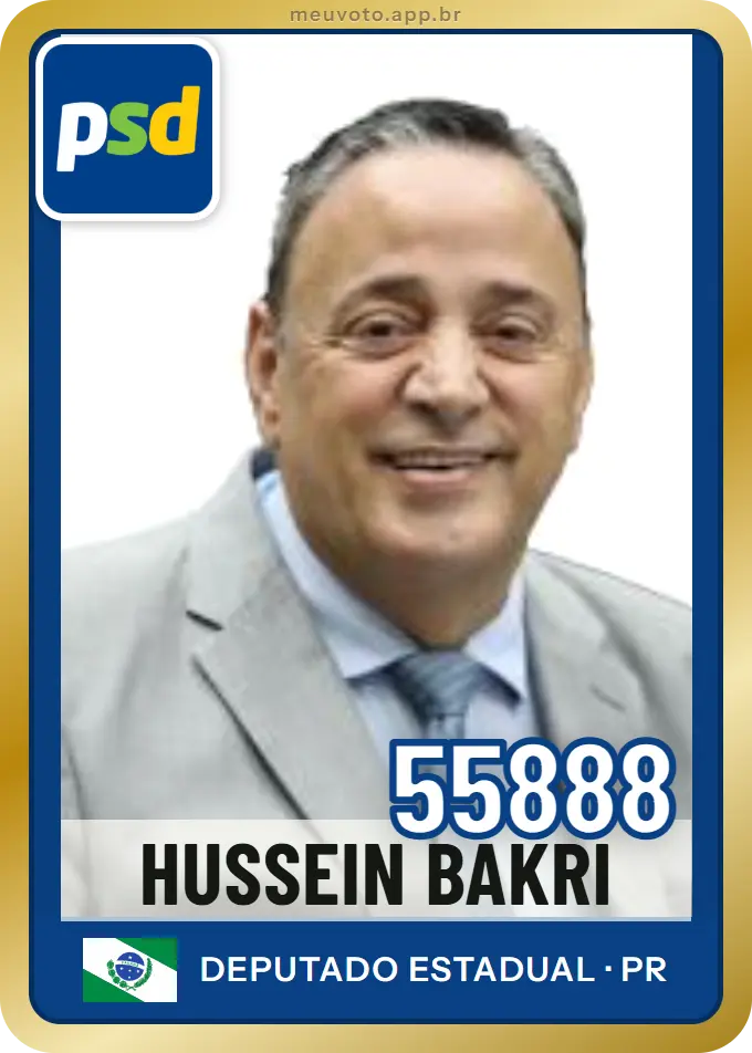 Carta de Hussein Bakri, número 55888, PSD