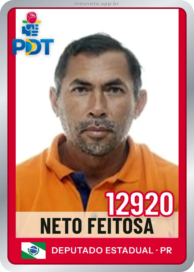 Carta de Neto Feitosa, número 12920, PDT