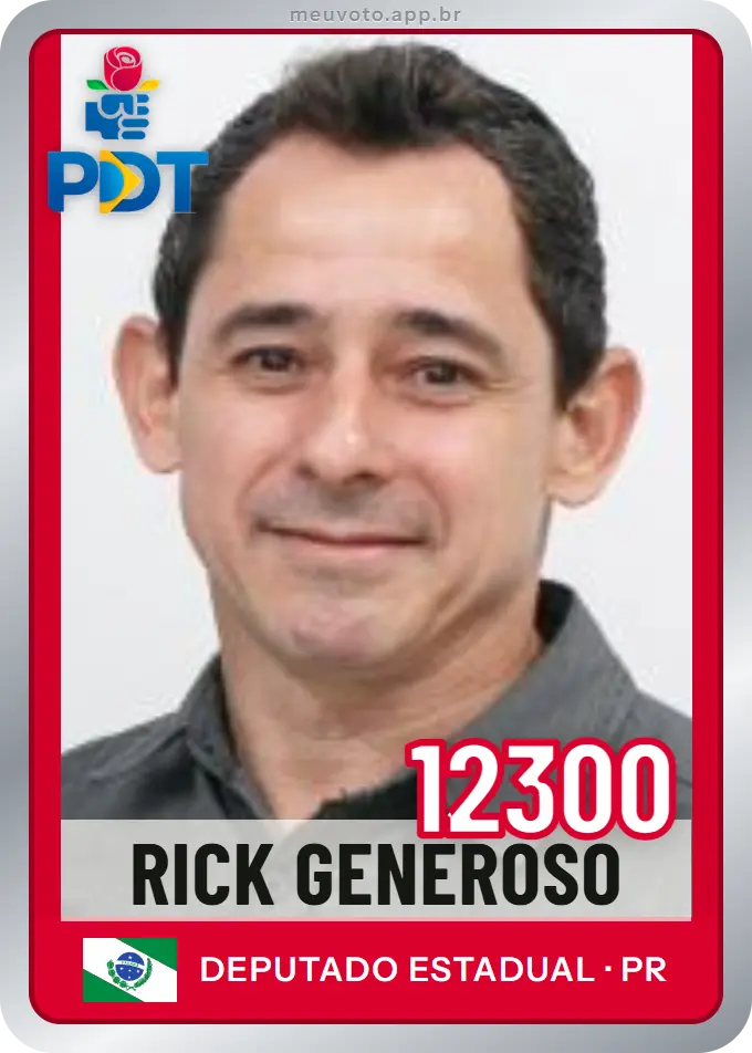 Carta de Rick Generoso, número 12300, PDT