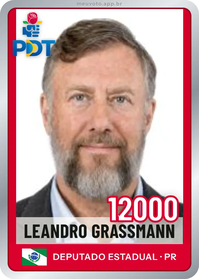 Carta de Leandro Grassmann, número 12000, PDT