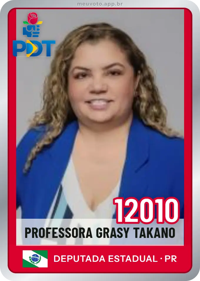 Carta de Professora Grasy Takano, número 12010, PDT