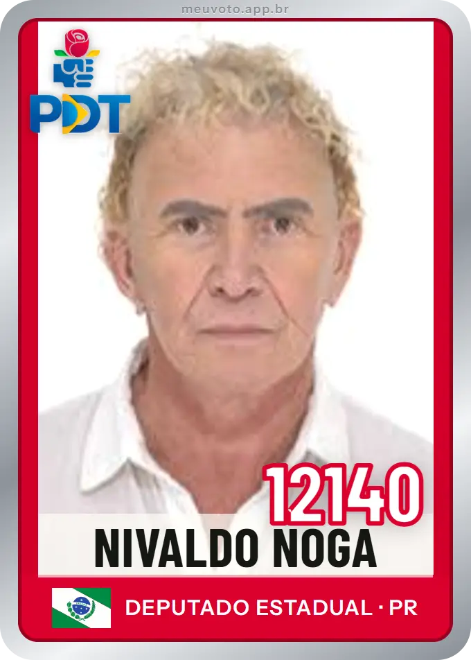 Carta de Nivaldo Noga, número 12140, PDT