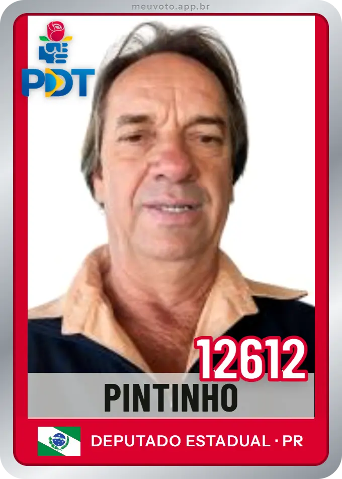 Carta de Pintinho, número 12612, PDT