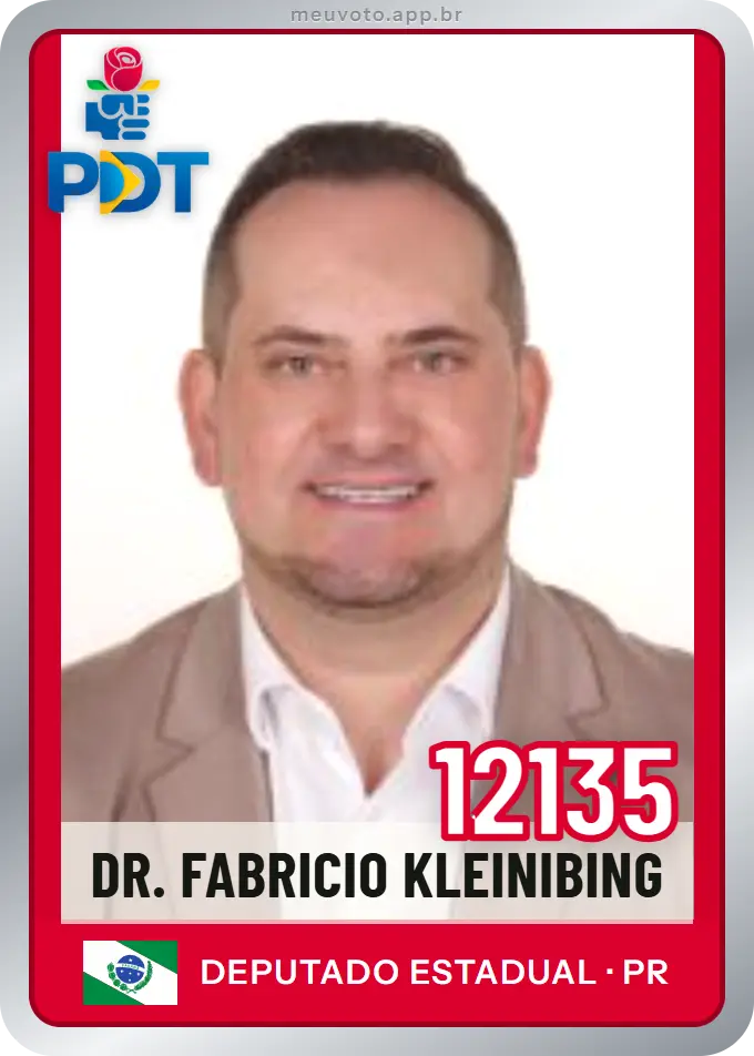 Carta de Dr. Fabricio Kleinibing, número 12135, PDT