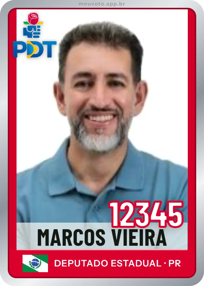 Carta de Marcos Vieira, número 12345, PDT
