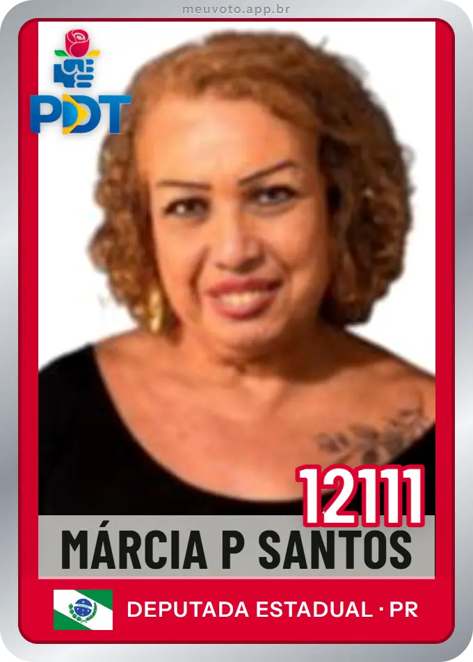 Carta de Márcia P Santos, número 12111, PDT