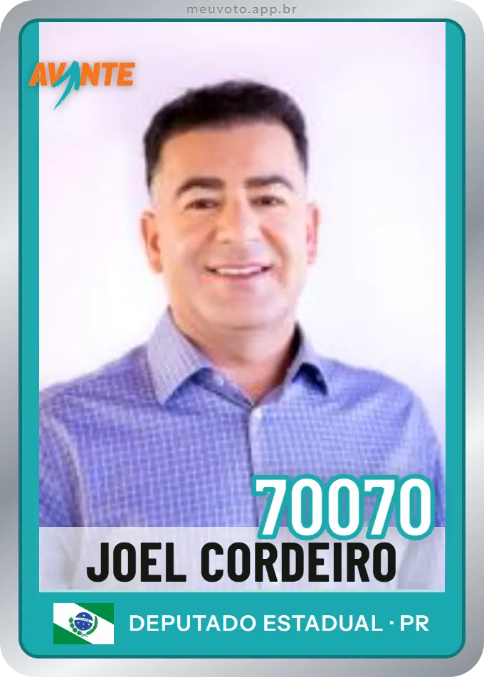 Carta de Joel Cordeiro, número 70070, Avante