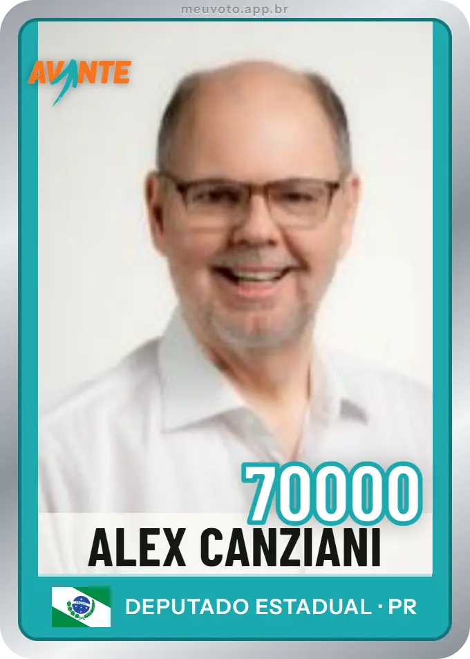Carta de Alex Canziani, número 70000, Avante