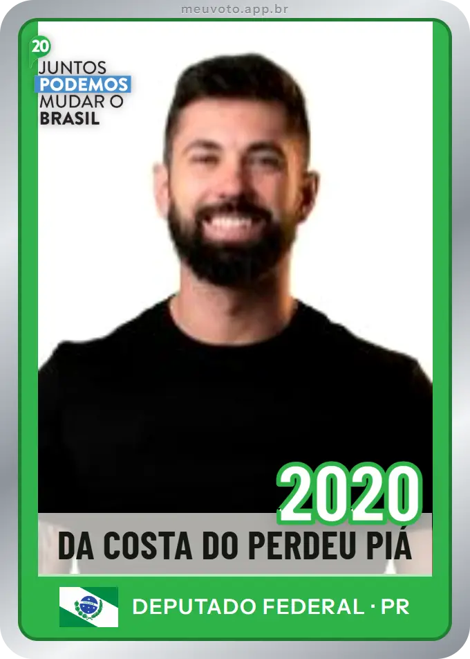 Carta de Da Costa do Perdeu Piá, número 2020, Podemos