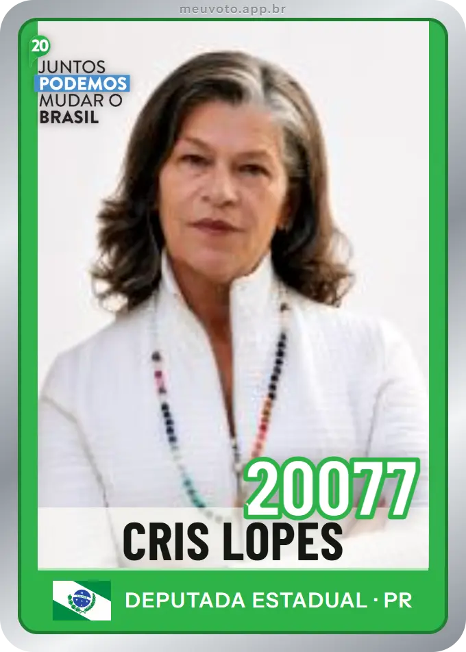 Carta de Cris Lopes, número 20077, Podemos
