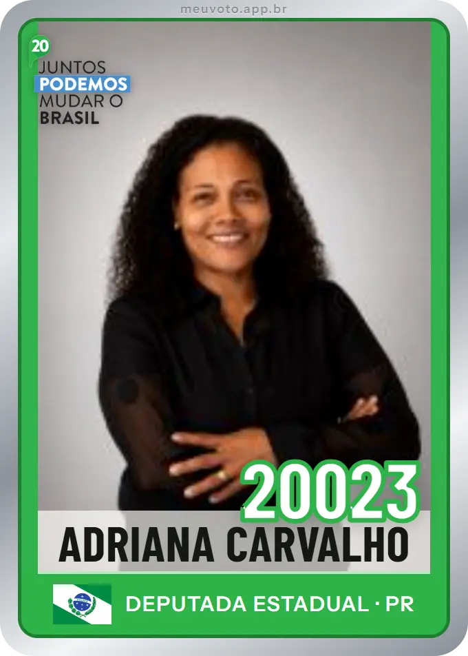 Carta de Adriana Carvalho, número 20023, Podemos