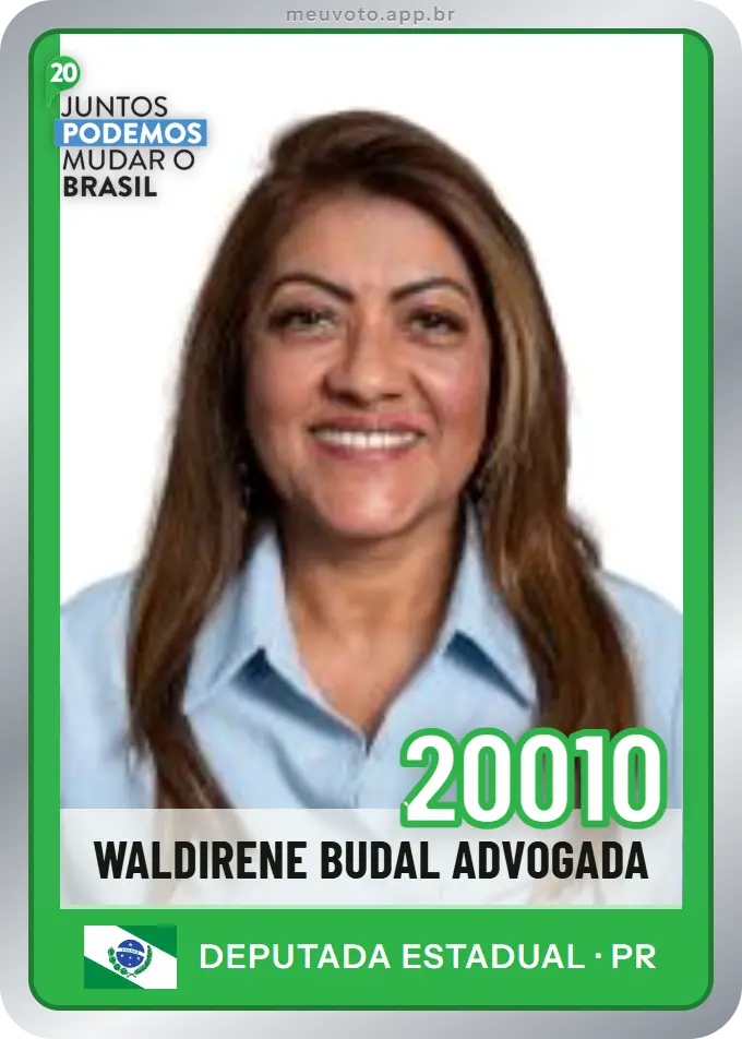 Carta de Waldirene Budal Advogada, número 20010, Podemos