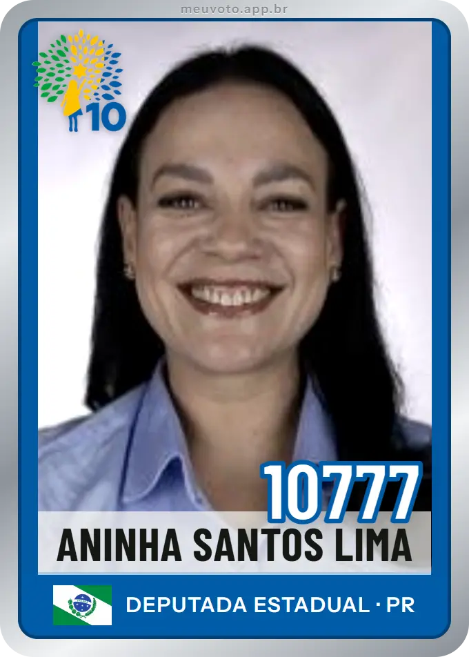 Carta de Aninha Santos Lima, número 10777, Republicanos