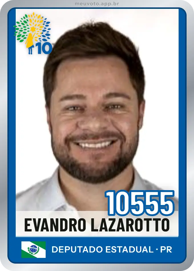Carta de Evandro Lazarotto, número 10555, Republicanos