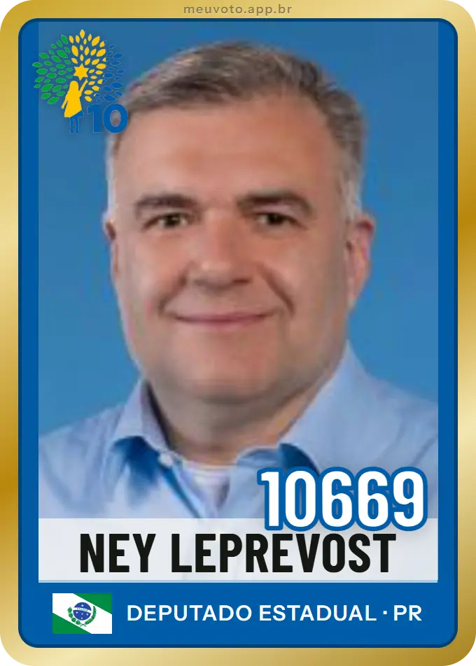 Carta de Ney Leprevost, número 10669, Republicanos