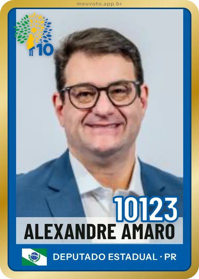 Carta de Alexandre Amaro, número 10123, Republicanos