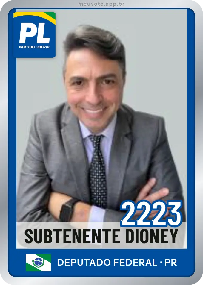 Carta de Subtenente Dioney, número 2223, PL