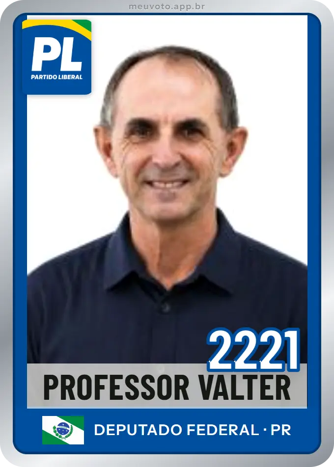 Carta de Professor Valter, número 2221, PL