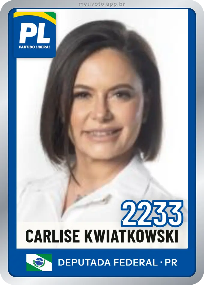 Carta de Carlise Kwiatkowski, número 2233, PL