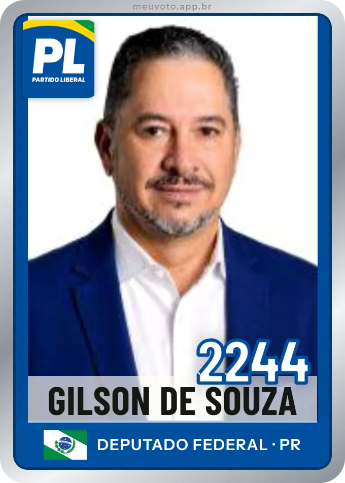 Carta de Gilson de Souza, número 2244, PL