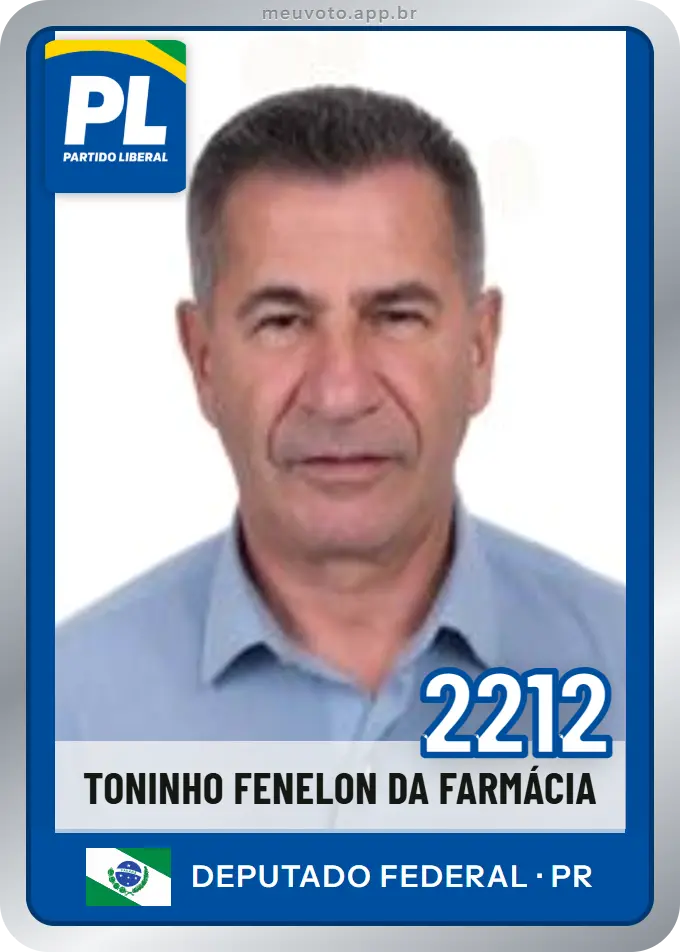 Carta de Toninho Fenelon da Farmácia, número 2212, PL
