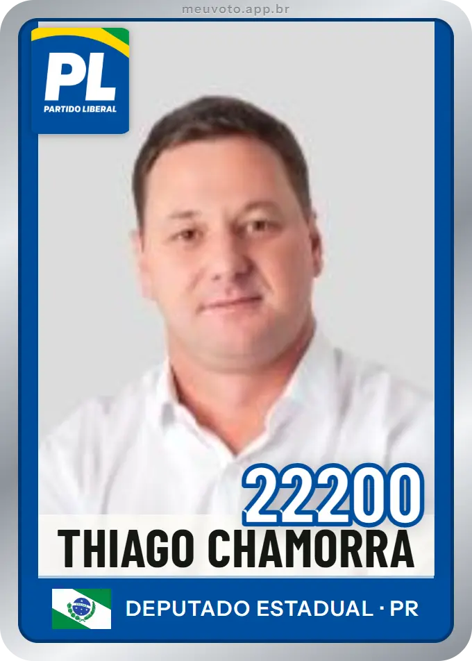 Carta de Thiago Chamorra, número 22200, PL