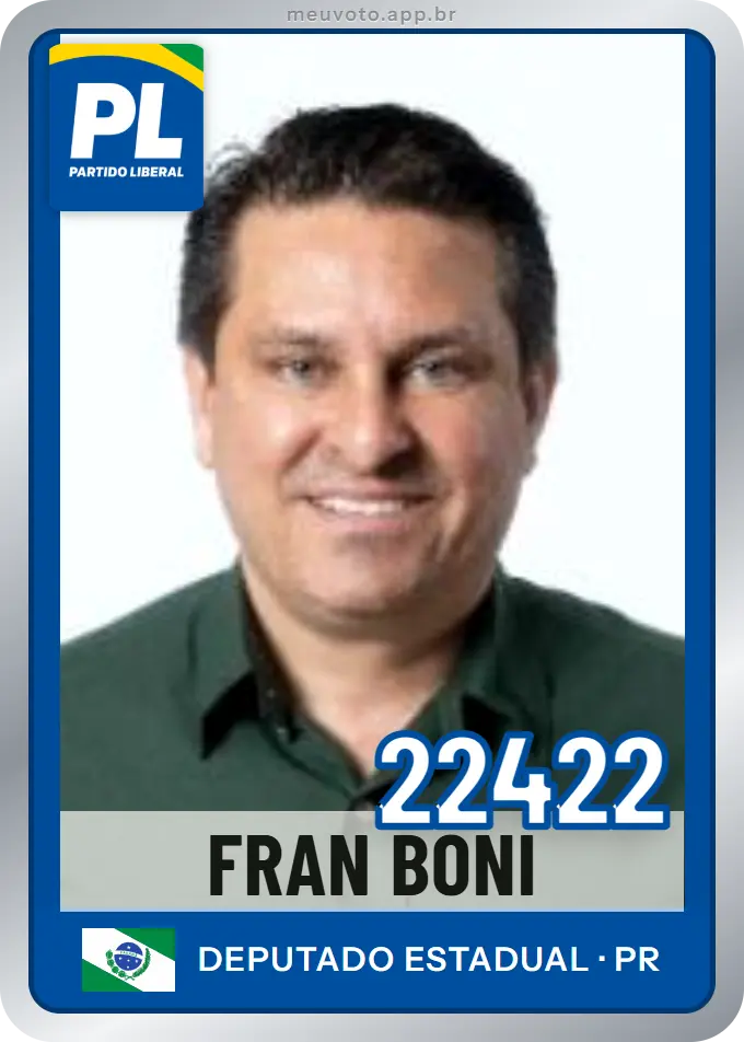 Carta de Fran Boni, número 22422, PL