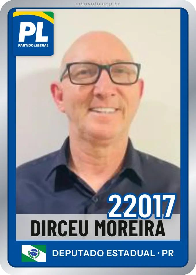 Carta de Dirceu Moreira, número 22017, PL