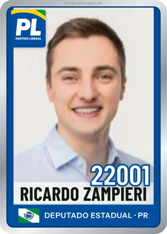 Carta de Ricardo Zampieri, número 22001, PL