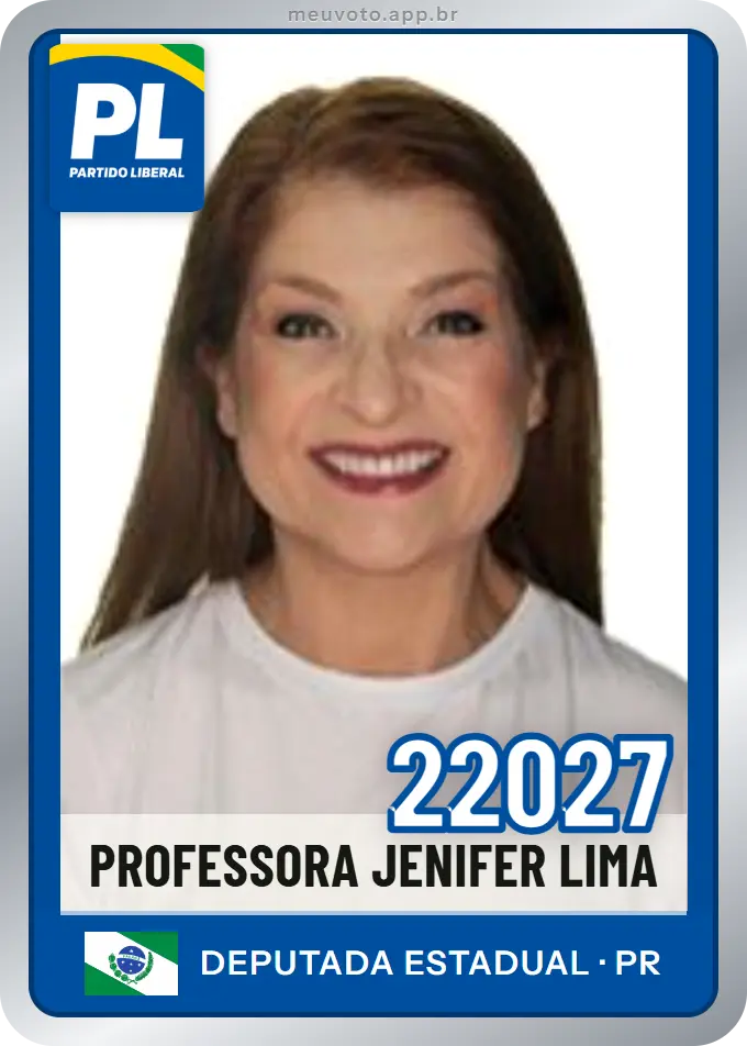 Carta de Professora Jenifer Lima, número 22027, PL