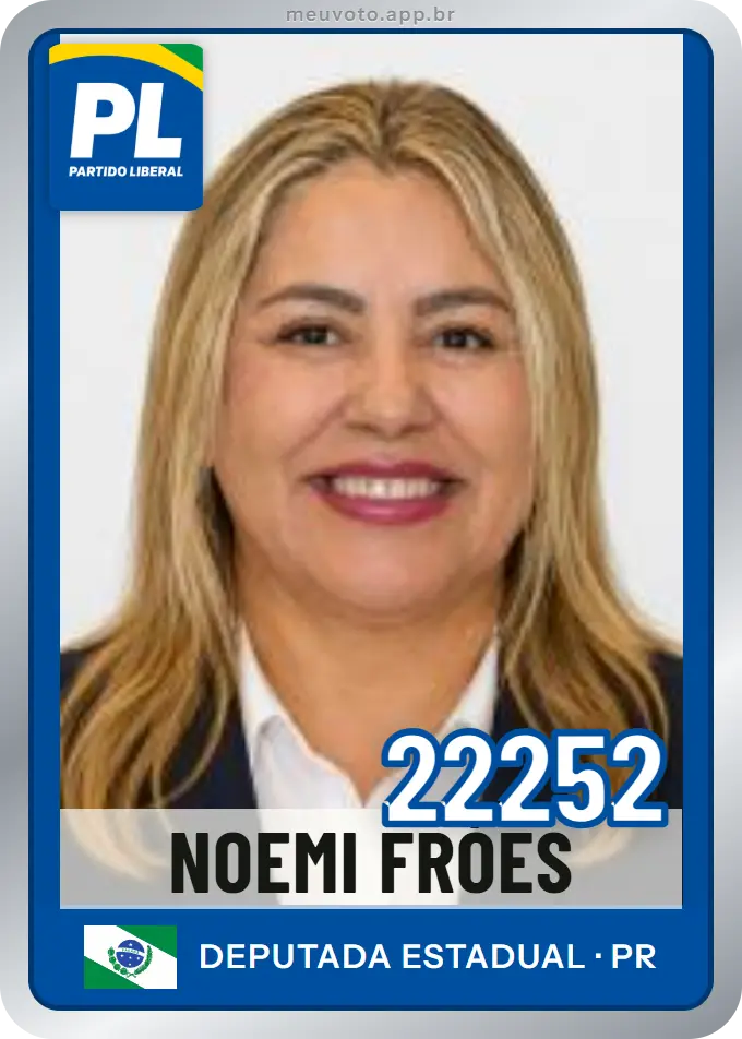Carta de Noemi Fróes, número 22252, PL