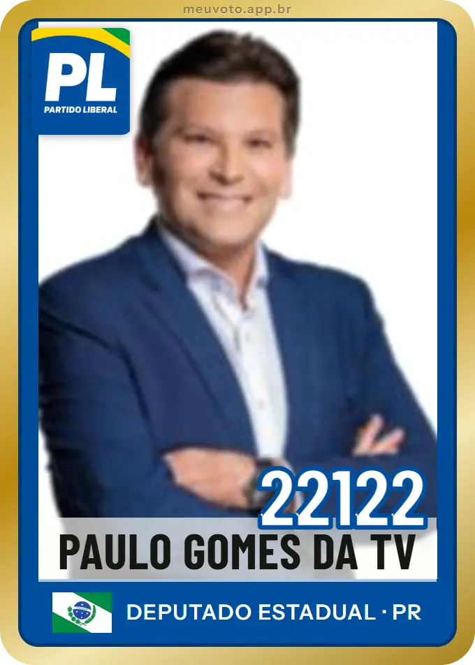 Carta de Paulo Gomes da Tv, número 22122, PL