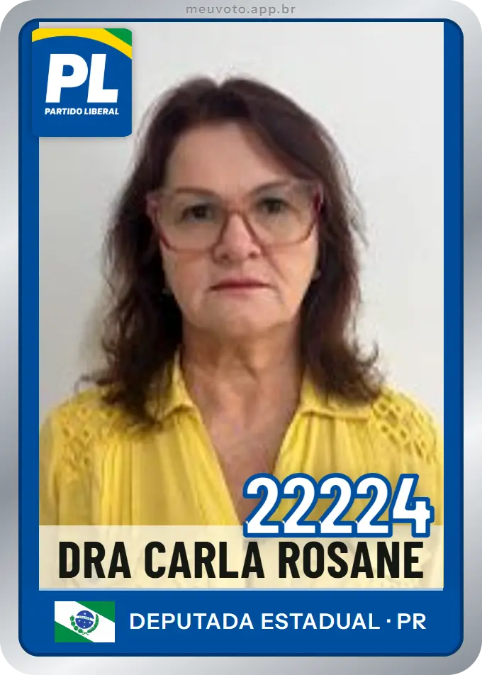 Carta de Dra Carla Rosane, número 22224, PL