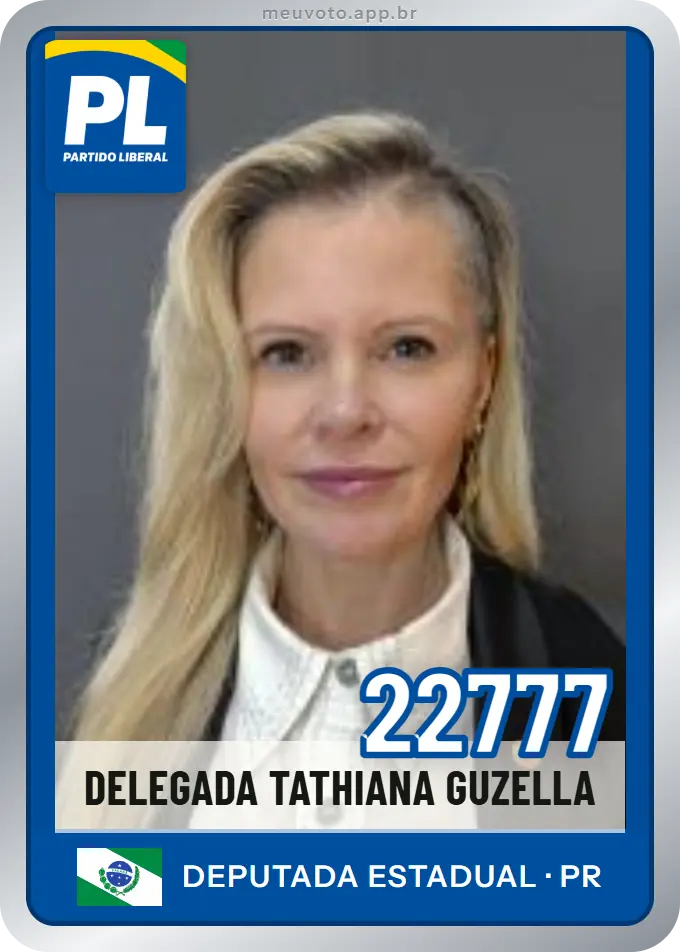 Carta de Delegada Tathiana Guzella, número 22777, PL